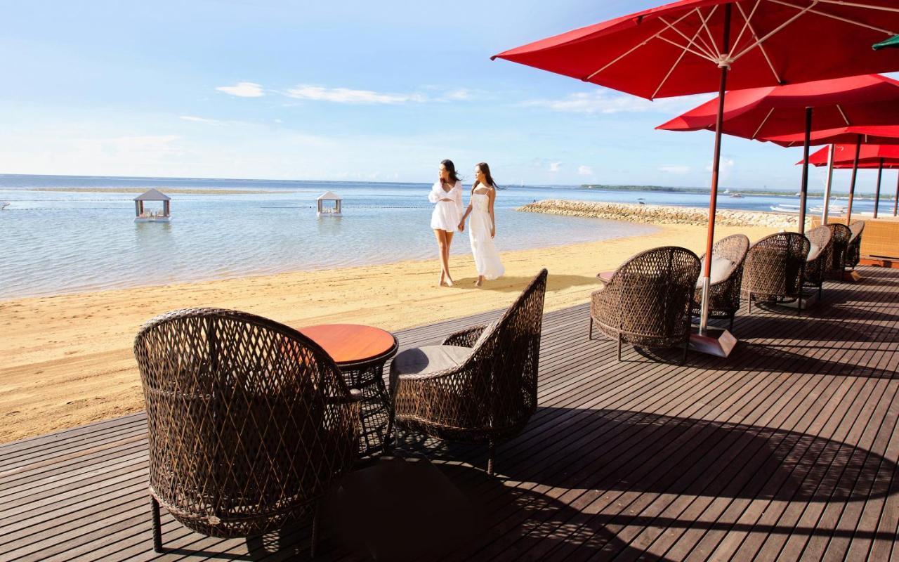 Puri Santrian Beach Resort And Spa Санур Экстерьер фото